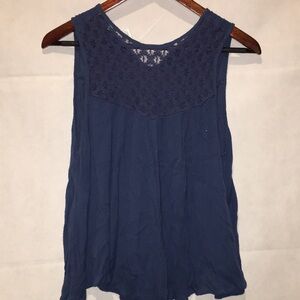 Bongo Sleeveless Blue Top | Junior Size M
